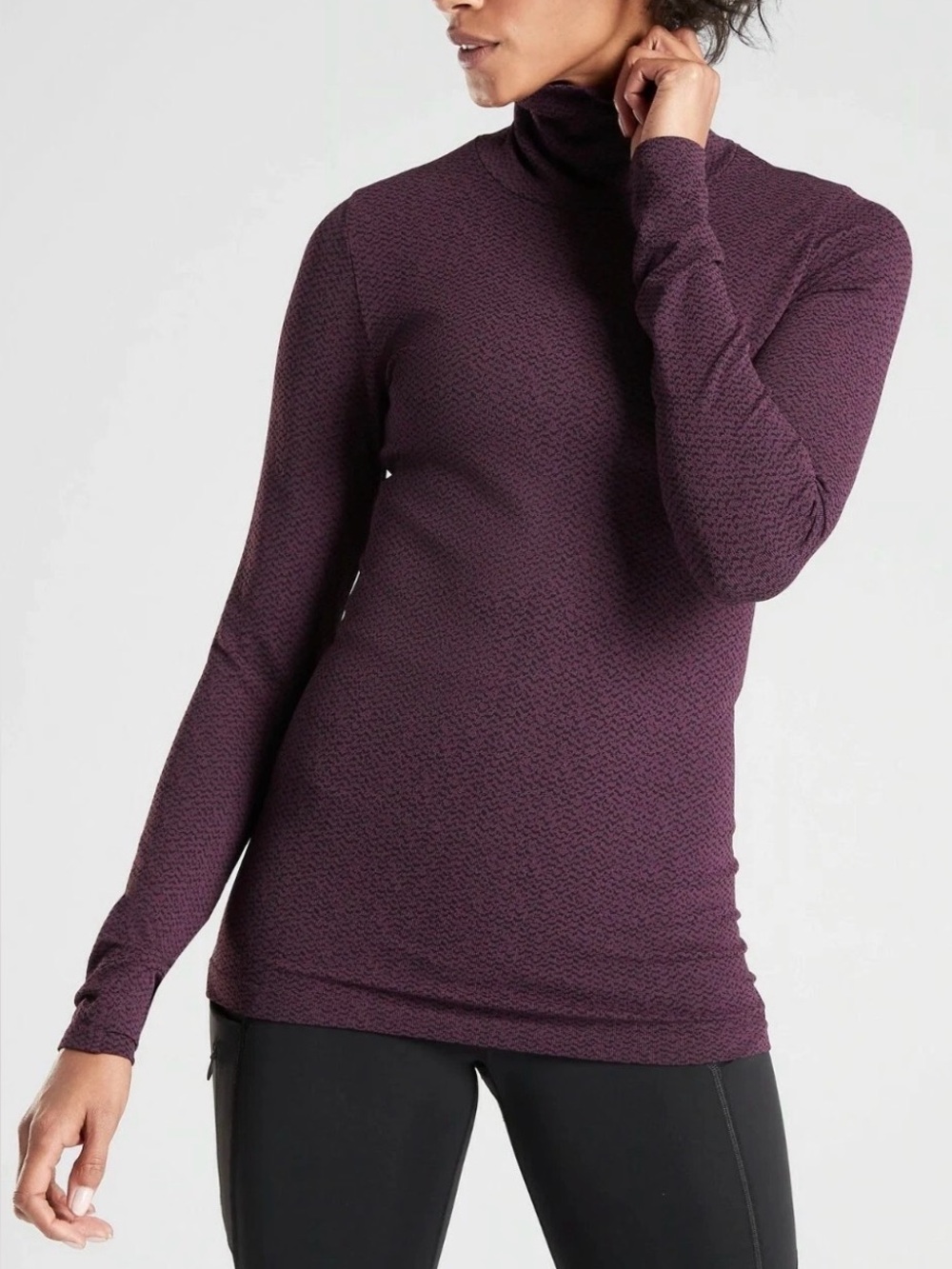 Like New Athleta Flurry Peak Turtleneck - Sz Large